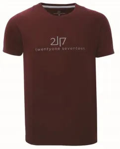2117 TUN - pánské funkční triko s kr.rukávem - Wine Red - S