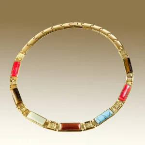 Magnetický náhrdelník, délka 44 cm #4961137