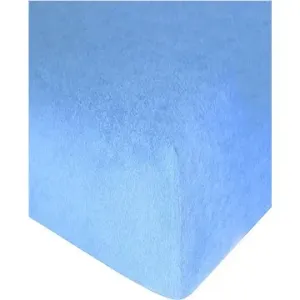 4 sleep froté prostěradlo nepropustné s gumičkou, 70 × 140 - Modré
