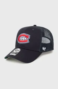Čepice 47brand Montreal Canadiens NHL Chicago Blackhawks tmavomodrá barva, s aplikací