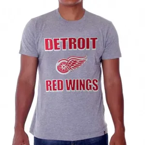 47 Brand Frozen Rope Tee Grey Detroit Red Wings #1124935