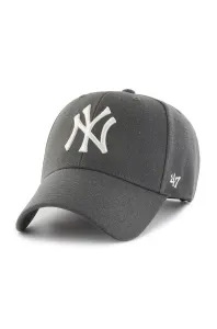 Čepice 47brand MLB New York Yankees šedá barva, s aplikací #1965314