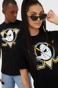 Bavlněné tričko 47brand Mlb Anaheim Ducks NHL Anaheim Ducks černá barva, s potiskem