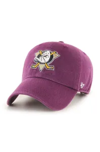Čepice 47brand Anaheim Ducks růžová barva, s aplikací