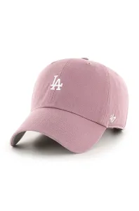 Čepice 47brand MLB Los Angeles Dodgers růžová barva, s aplikací, B-BSRNR12GWS-QC