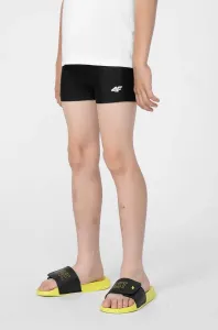 4F JUNIOR-SWIMMING TRUNKS  M005-20S-DEEP BLACK Černá 122/128