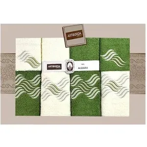 4sleep Dárkové balení ručníků a osušek Artiborda - krém/zelená 61