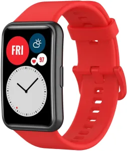 4wrist Silikonový řemínek pro Huawei Watch FIT, FIT SE, FIT new - Red