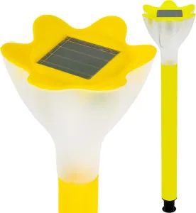 GOLDLUX (Polux) Svítidlo zahradní LED solární zapichovací TULIPANEK žlutý Polux SANELE0014K