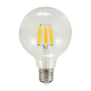 LED žárovka LED E27 G95 7,5W = 75W 1055lm 3000K Teplá bílá 360° Filament  GOLDLUX (Polux)