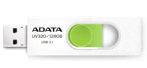USB klíč A-DATA UV320, 64GB, USB 3.1-rychlost 80 MB/s, White (AUV320-64G-RWHGN)