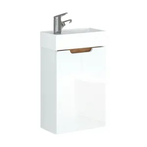 A-Interiéry Koupelnová skříňka s keramickým umyvadlem Spree 40 P/L spree_40