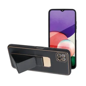 Forcell LEATHER Case Kickstand  Samsung Galaxy A22 5G černý