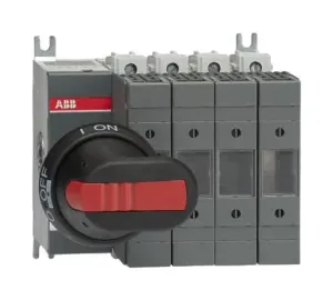 Abb Os32Gd04N2P Fused Switch, 4 Pole, 4 Fuse, 32A, 690V