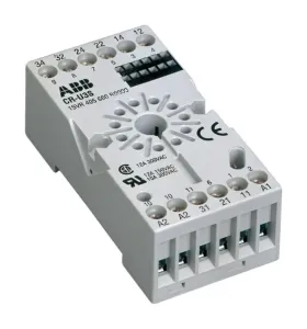 Abb 1Svr405660R0000 Relay Socket, 12 Pin, 12A, 250V/din Rail