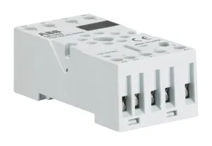Abb 1Svr405670R0000 Relay Socket, 9 Pin, 12A, 250V/din Rail