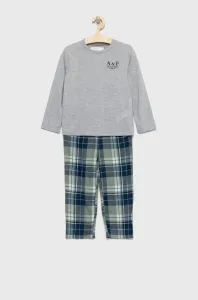 Dětské pyžamo Abercrombie & Fitch šedá barva #3459840