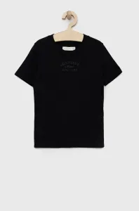 Dětské tričko Abercrombie & Fitch černá barva, s aplikací #5760962