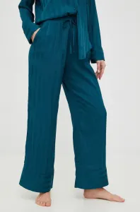 Pyžamové kalhoty Abercrombie & Fitch dámské, zelená barva