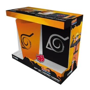 Dárkový set Naruto Shippuden - Sklenice, odznáček a zápisník