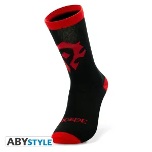 ABY style Ponožky World of Warcraft - Horde Black a Red #3993772