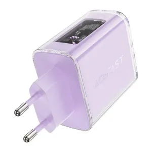 Síťová nabíječka Acefast A45, 2x USB-C, 1xUSB-A, 65W PD (fialová)