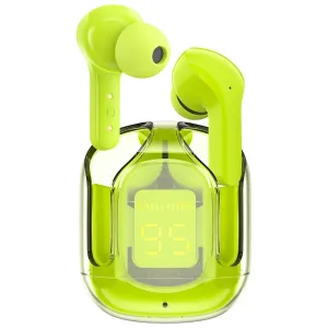 Bezdrátová sluchátka do uší Acefast TWS Bluetooth zelená (T6 youth green)
