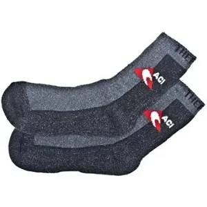 ACI ponožky černošedé termo, silné