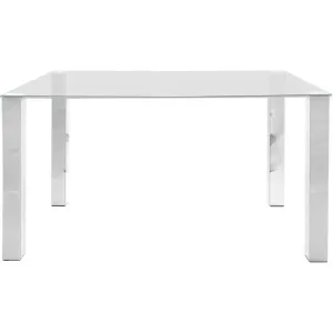 Actona Jídelní stůl Kant 140x90 cm stříbrný