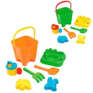 Addo Hračky na písek - set hraček v kyblíku 6ks
