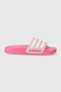 Dětské pantofle adidas ADILETTE růžová barva