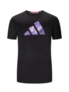 Nadměrná velikost: Adidas, Tričko s potiskem loga, funkční materiál černá