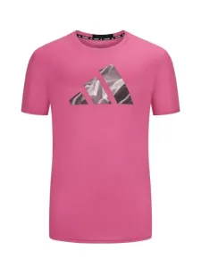 Nadměrná velikost: Adidas, Tričko s potiskem loga, funkční materiál Růžová