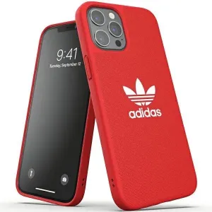Adidas OR Tvarované pouzdro Canvas pro iPhone 12 Pro Max - červené