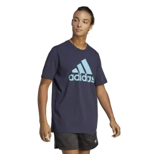 Bavlněné tričko adidas tmavomodrá barva, s potiskem #4298162