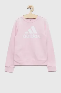 Dětská mikina adidas G BL růžová barva, s potiskem