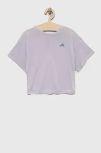 Dětské tričko adidas fialová barva