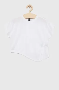 Dětské tričko adidas G HIIT bílá barva