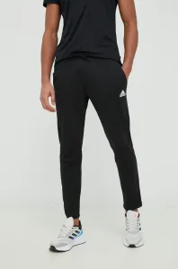 Tréninkové kalhoty adidas Essentials pánské, černá barva, hladké #4621974