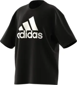 Bavlněné tričko adidas černá barva, HR4931