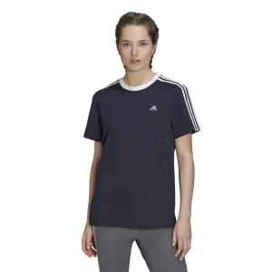 Bavlněné tričko adidas tmavomodrá barva, HC0105