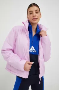 Bunda adidas dámská, růžová barva, zimní #4286642