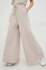 Kalhoty adidas dámské, růžová barva, hladké