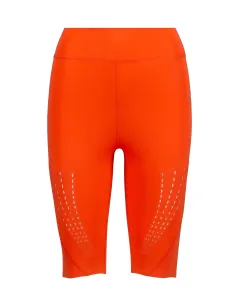 Tréninkové šortky adidas by Stella McCartney HD9106 dámské, oranžová barva, hladké, high waist #1574926