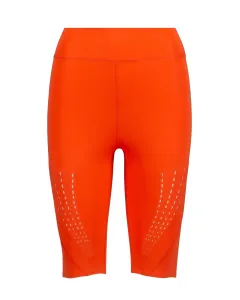 Tréninkové šortky adidas by Stella McCartney HD9106 dámské, oranžová barva, hladké, high waist #1574927