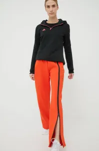 Tepláky adidas by Stella McCartney H59285 dámské, oranžová barva, s potiskem #3626419