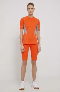 Tréninkové tričko adidas by Stella McCartney HB6075 oranžová barva