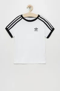 Dětské bavlněné tričko adidas Originals bílá barva, s aplikací #3809743