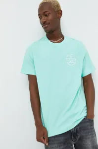 Bavlněné tričko adidas Originals tyrkysová barva, s potiskem #2876890