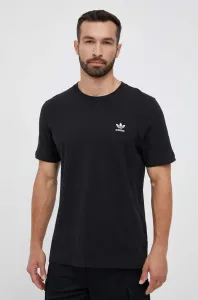 Bavlněné tričko adidas Originals černá barva, s aplikací